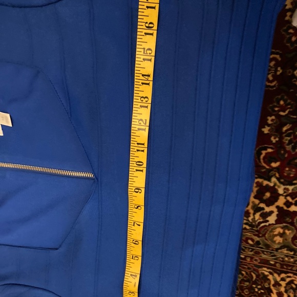 MICHELE BOHBOT, CERULEAN DRESS.          SIZE: 14 - Picture 14 of 16